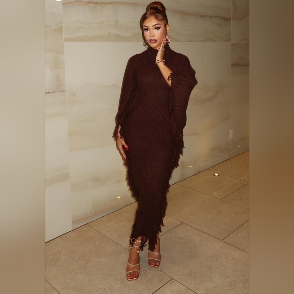 Brown Sweater Dress